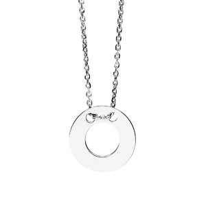 Srebrny naszyjnik koło puste 220675
