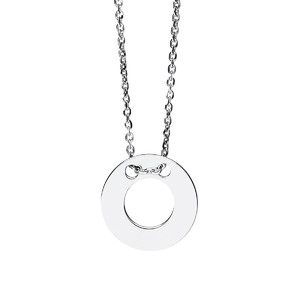 Srebrny naszyjnik koło puste 222181