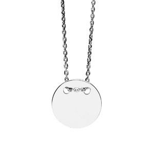 Srebrny naszyjnik koło pełne 222143
